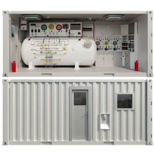Containerized Dive Decompression Chamber with Air/ Nitrox 3 Diver Panel